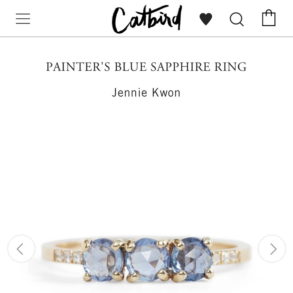 Painter’s Blue Sapphire Ring - Jennie Kwon, Catbird